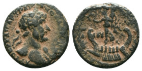 Roman Provincial Coins, Ae

Reference :
Condition: Repatinated. Very Fine

Weight: 4.88 gr. Diameter: 19.0 mm