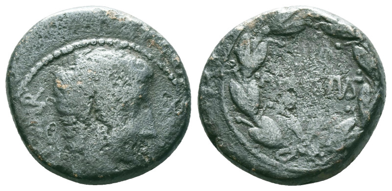 Roman Provincial Coins
ASIA MINOR. Uncertain. Augustus (27 BC-14 AD). Ae.
Obv:...