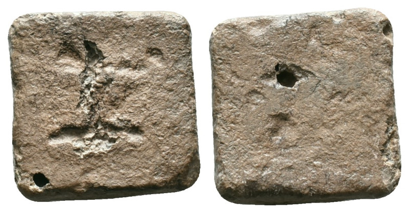 Byzantine Lead Seals, 7th - 13th Centuries

Weight:8.22 gr. Diameter: 16.4 mm