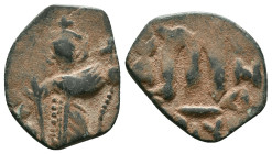 Arab - Byzantine. Ae

Reference :
Condition: Repatinated. Very Fine

Weight: 4.0 gr. Diameter:22.5 mm