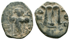 Arab - Byzantine. Ae

Reference :
Condition: Very Fine

Weight: 4.66 gr. Diameter: 21.6 mm
