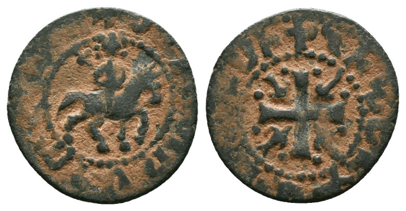 Medieval
Armenia, Cilician Armenia, Royal, Smpad (1296-1298) AE Pogh 
Obv: Smp...