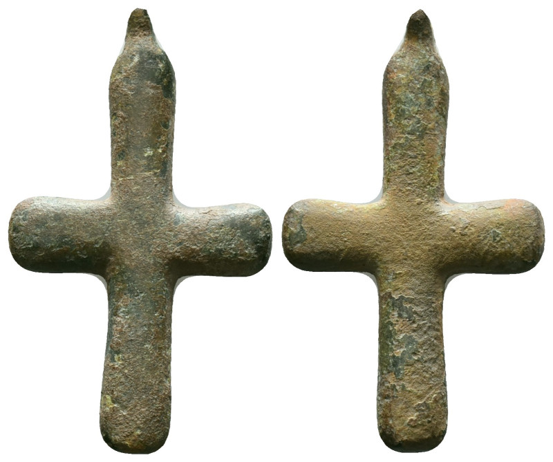 Collectible Items,
Byzantine Bronze Cross Pendant, Circa 5th-7th Century AD

...