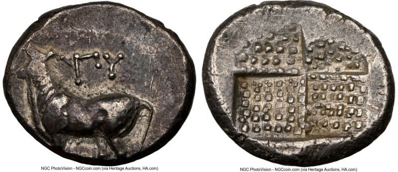 THRACE. Byzantium. Ca. 387-340 BC. AR siglos or drachm (15mm, 3.86 gm). NGC Choi...