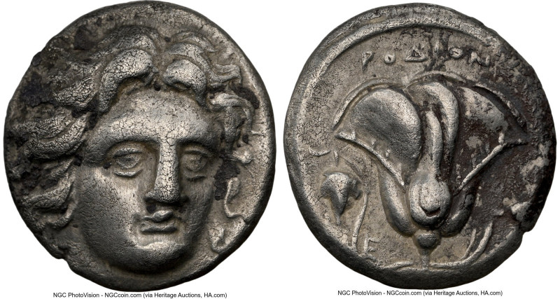 CARIAN ISLANDS. Rhodes. Ca. 305-275 BC. AR didrachm (18mm, 1h). NGC VF. Head of ...