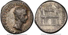 Augustus (27 BC-AD 14). AR denarius (18mm, 3.75 gm, 5h). NGC VF 4/5 - 2/5, smoothing. Spanish mint, Ca. 18-16 BC. S•P•Q•R•IMP•CAESARI•AVG•COS•XI•TRI•P...