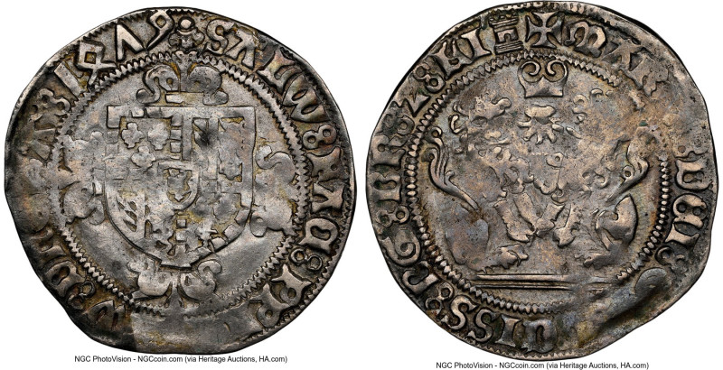 Brabant. Maria of Burgundy (1477-1482) Double Briquet 1479 VF35 NGC, Antwerp min...