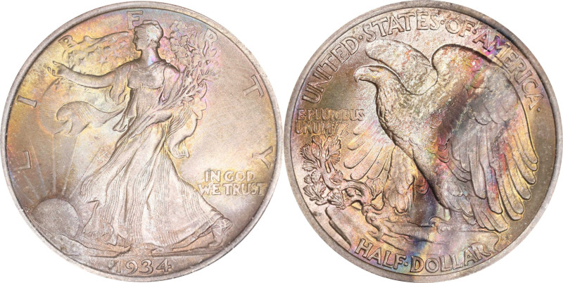 1934 Walking Liberty Half Dollar. MS-65 (PCGS). OGH Generation 1.2 Rattler.
PCG...