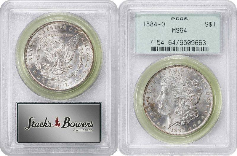 Lot of (6) 1884-O Morgan Silver Dollars. MS-64 (PCGS). OGH Generation 3.0.
PCGS...