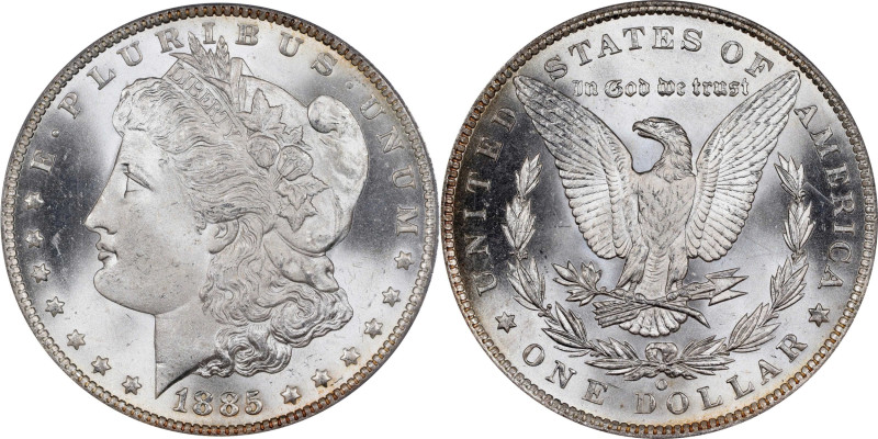 1885-O Morgan Silver Dollar. MS-65 (PCGS). CAC. OGH Generation 2.1.
PCGS# 7162....