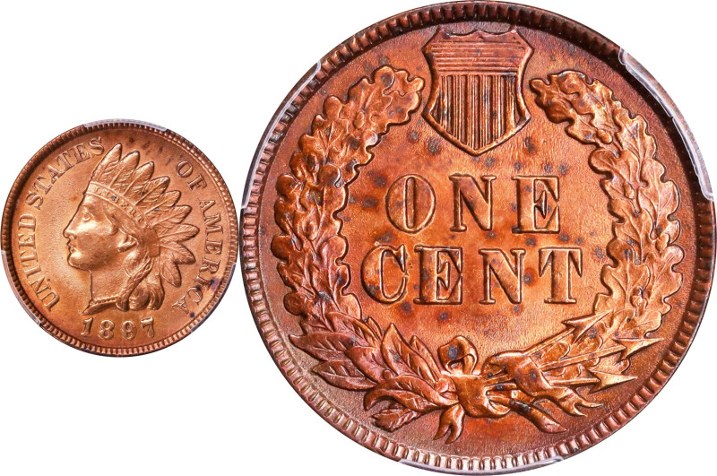 1897 Indian Cent. Unc Details--Cleaned (PCGS).
PCGS# 2196. NGC ID: 228S.