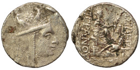 KINGS of ARMENIA. Tigranes II ‘the Great’, 95-56 BC. Tetradrachm (silver, 15.59 g, 25 mm), Tigranokerta, circa 80-68. Draped bust of Tigranes II to ri...