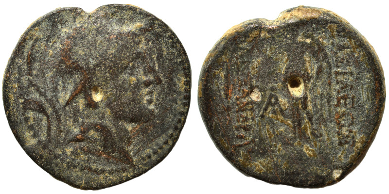 SELEUKID KINGS of SYRIA. Alexander I Balas, 152-145 BC. Ae (bronze, 6.17 g, 19 m...