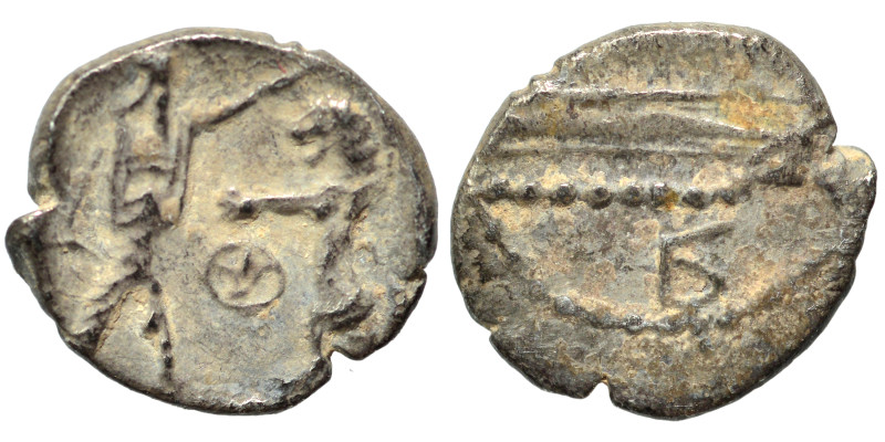 PHOENICIA. Sidon. Ba'alšillem II, circa 401-366 BC. 1/16 Shekel (silver, 0.54 g,...