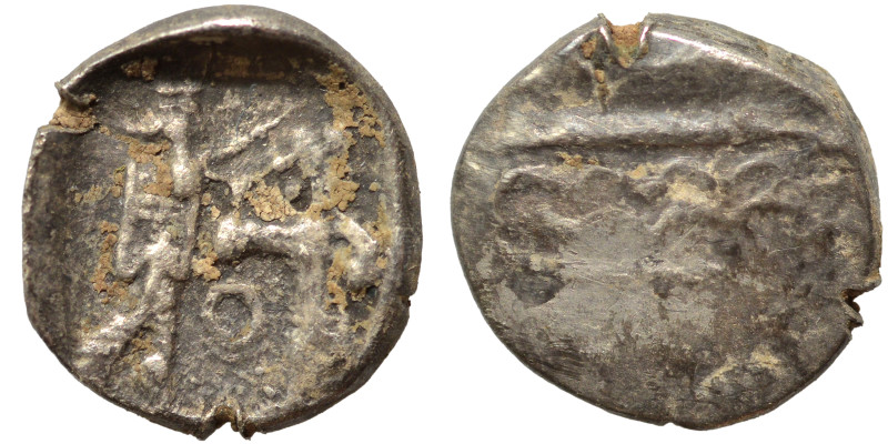 PHOENICIA. Sidon. Ba'alšillem II, circa 401-366 BC. 1/16 Shekel (silver, 0.57 g,...