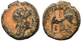 (?) SELEUKID KINGS of SYRIA. Antiochos III 'the Great', 223-187 BC. (bronze, 12.31 g, 20 mm), associated with the Fifth Syrian War, imitating an uncer...