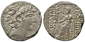 SYRIA, Seleukis and Pieria. Antioch. Aulus Gabinius, Proconsul, 57-55 BC. Tetradrachm (silver, 15.40 g, 26 mm). In the name and types of Philip I Phil...