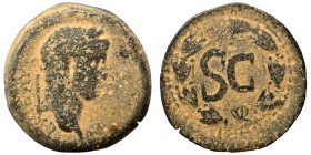 SYRIA. Seleucis and Pieria. Otho, 69 AD. Ae (bronze, 9.23 g, 24 mm), Antioch. [IMP M OTHO CAE AVG] Laureate head right. Rev. S C within laurel wreath....