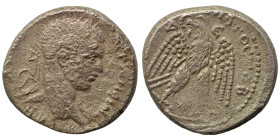 SYRIA, Seleucis and Pieria. Antioch. Elagabalus, 218-222. Tetradrachm (silver, 13.28 g, 25 mm). Laureate bust to right. Rev. Eagle with spread wings s...