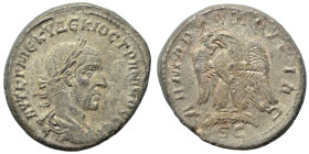 SYRIA, Seleucis and Pieria. Antioch. Philip I, 244-249. Tetradrachm (billon, 13.36 g, 26 mm). Laureate, draped and cuirassed bust right. Rev. Eagle st...