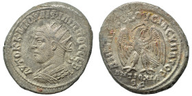 SYRIA, Seleucis and Pieria. Antioch. Philip I, 244-249. Tetradrachm (billon, 13.75 g, 28 mm). Radiate, draped and cuirassed bust left. Rev. Eagle stan...