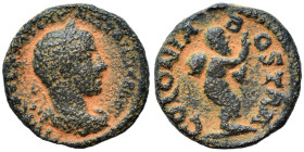 ARABIA. Bostra. Severus Alexander, 222-235. Assarion (bronze, 4.52 g, 17 mm). IMP CAES M AVR SEV ALEXANDER AVG Laureate, draped and cuirassed bust of ...