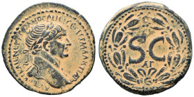 Trajan, 98-117. Ae (bronze, 15.34 g, 29 mm), SYRIA, Seleucis and Pieria. Antioch. ΑΥΤΟΚΡ ΚΑΙϹ ΝΕΡ ΤΡΑΙΑΝΟϹ ΑΡΙϹΤ ϹΕΒ ΓΕΡΜ ΔΑΚ ΠΑΡΘ Laureate head of Tr...