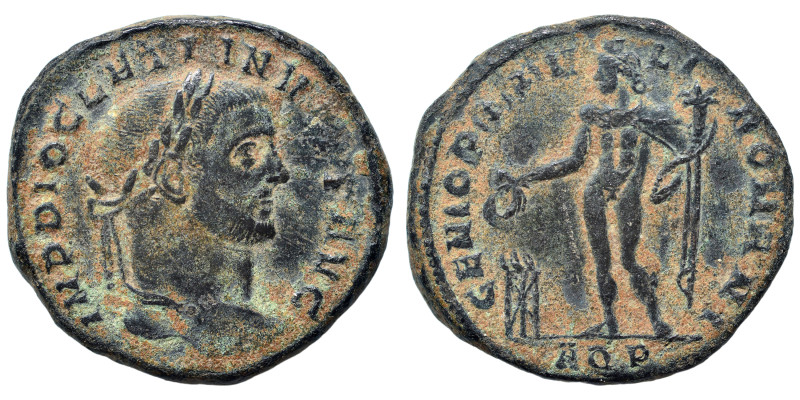 Diocletian, 284-305. Follis (bronze, 9.97 g, 27 mm), Aquileia. IMP DIOCLETIANVS ...