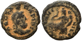 Time of Maximinus II, 310-313. Ae (bronze, 0.84 g, 11 mm), Alexandria. DEO SANCTO SARAPIDI Draped bust of Serapis to right, wearing modius. Rev. DEO S...