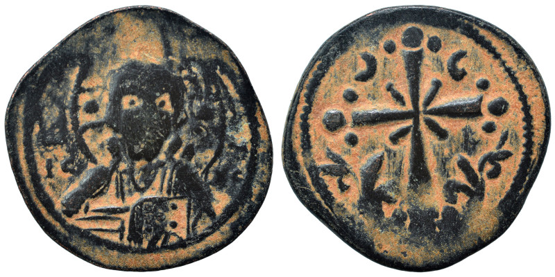 Nicephorus III Botaniates, 1078-1081. Follis (bronze, 3.41 g, 24 mm). Bust of Ch...