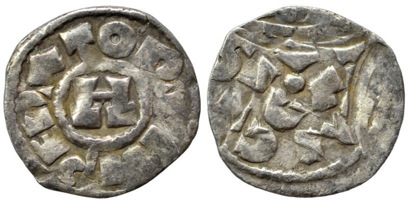 ITALY. Lucca. Enrico III, IV or V, 1039-1125. Denaro (silver, 0.71 g, 15 mm). Ve...