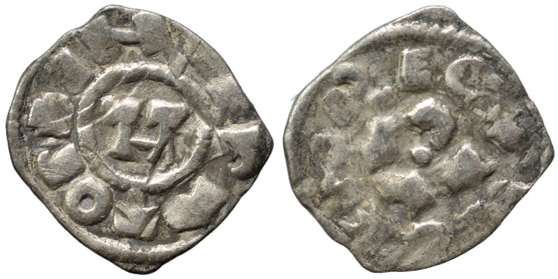 ITALY. Lucca. Enrico III, IV or V, 1039-1125. Denaro (silver, 0.83 g, 15 mm). Ve...