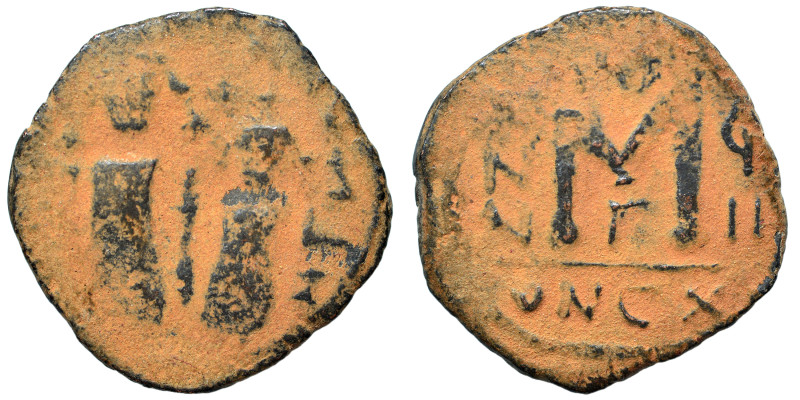 Persian Occupation of Syria, 610-630. Heraclius with Constantine type. Follis (b...