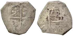SPAIN. Philip II-IV (1556-1665). 2 Reales (silver, 6.47 g, 21 mm). Good fine.
