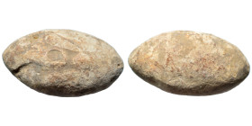 GREEK. Uncertain region. Sling bullet, 4th-1st centuries BC. (lead, 26.47 g, 29x16 mm). Bee. Rev. KAΛA. Metodi Manov, Nartsis Torbov: Lead Sling Bulle...