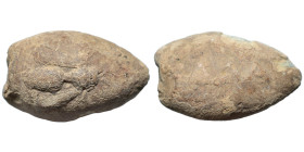 GREEK. Uncertain region. Sling bullet, 4th-1st centuries BC. (lead, 28.34 g, 28x17 mm). Bee. Rev. KAΛA. Metodi Manov, Nartsis Torbov: Lead Sling Bulle...