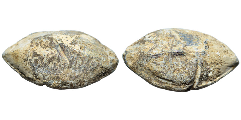 GREEK. Thrace. Sling bullet, 4th-1st centuries BC. (lead, 35.09 g, 33x18 mm). ΠΟ...