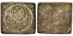 Byzantine weight (bronze, 7.70 g, 17x16 mm). Very fine.