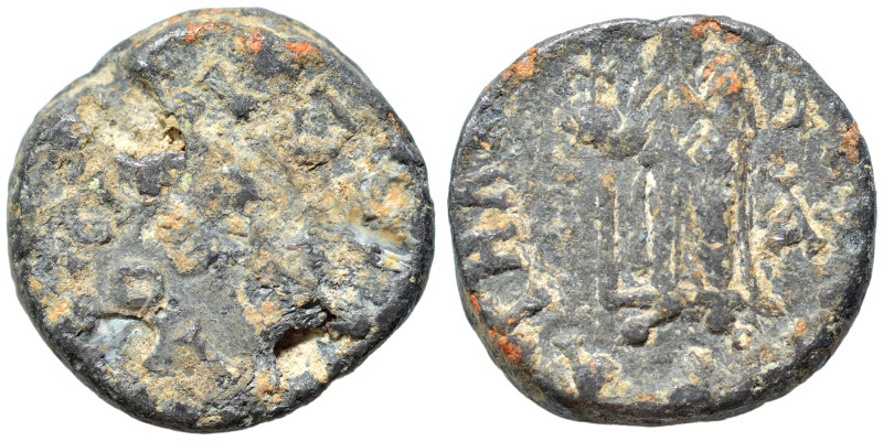 Byzantine seal (lead, 10.94 g, 20 mm). Nearly very fine.