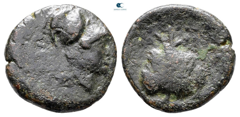 Pamphylia. Side circa 100-0 BC. 
Bronze Æ

15 mm, 2,32 g



Fine