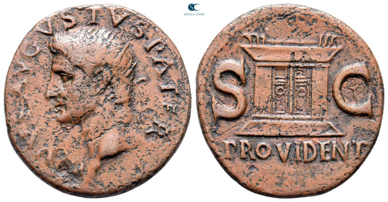 Divus Augustus AD 14. Rome
Dupondius Æ

28 mm, 10,52 g



Very Fine