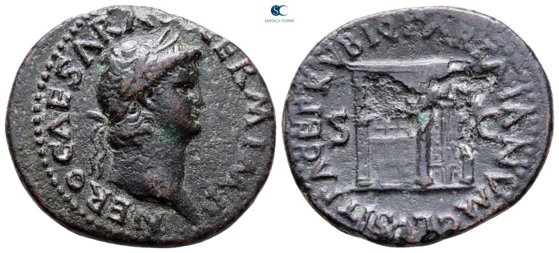 Nero AD 54-68. Rome
As Æ

28 mm, 10,29 g



Nearly Very Fine