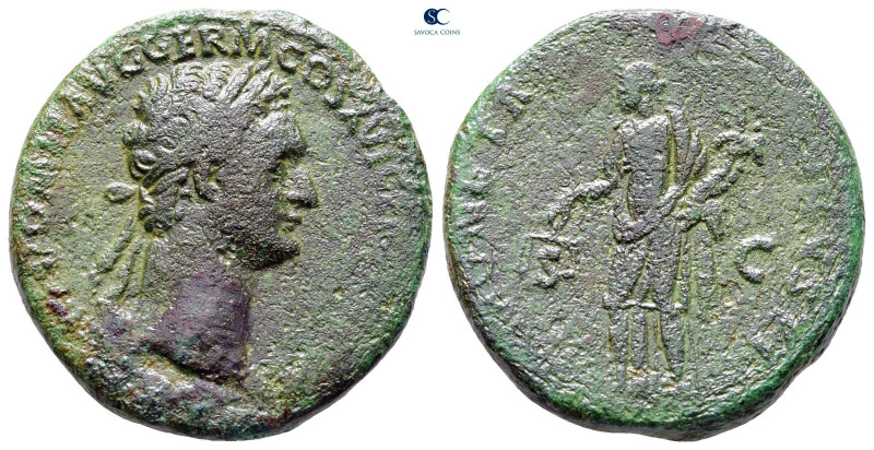 Domitian AD 81-96. Rome
As Æ

27 mm, 11,15 g



Fine