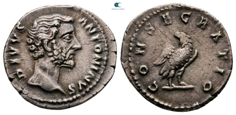 Divus Antoninus Pius AD 161. Rome
Denarius AR

19 mm, 3,11 g



Good Very...