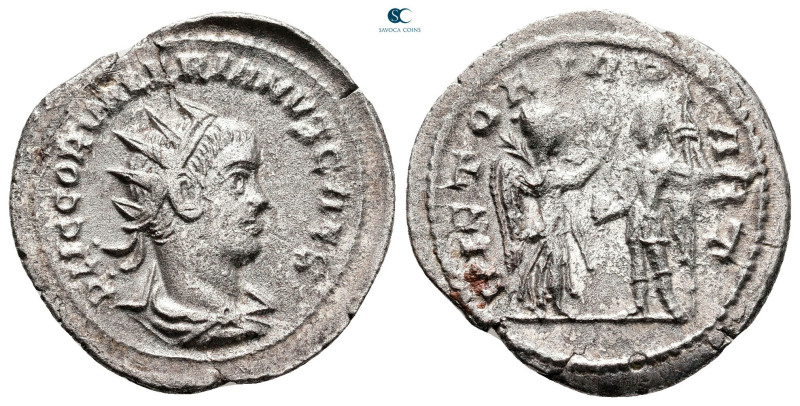 Valerian II, Caesar AD 256-257. Antioch
Billon Antoninianus

23 mm, 2,68 g
...