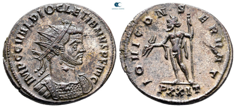 Diocletian AD 284-305. Ticinum
Radiatus Æ silvered

22 mm, 4,01 g



Near...