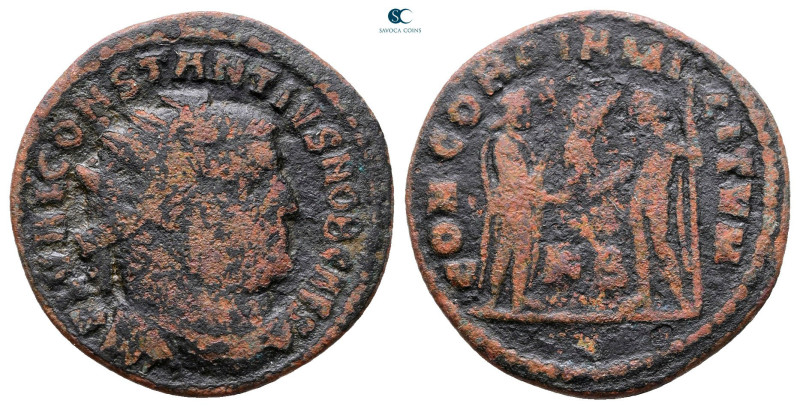 Constantius I Chlorus, as Caesar AD 293-305. Cyzicus
Radiatus Æ

21 mm, 2,58 ...