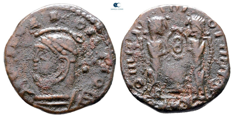 Constantine I the Great AD 306-337. Contemporary barbaric imitation
Follis Æ 
...