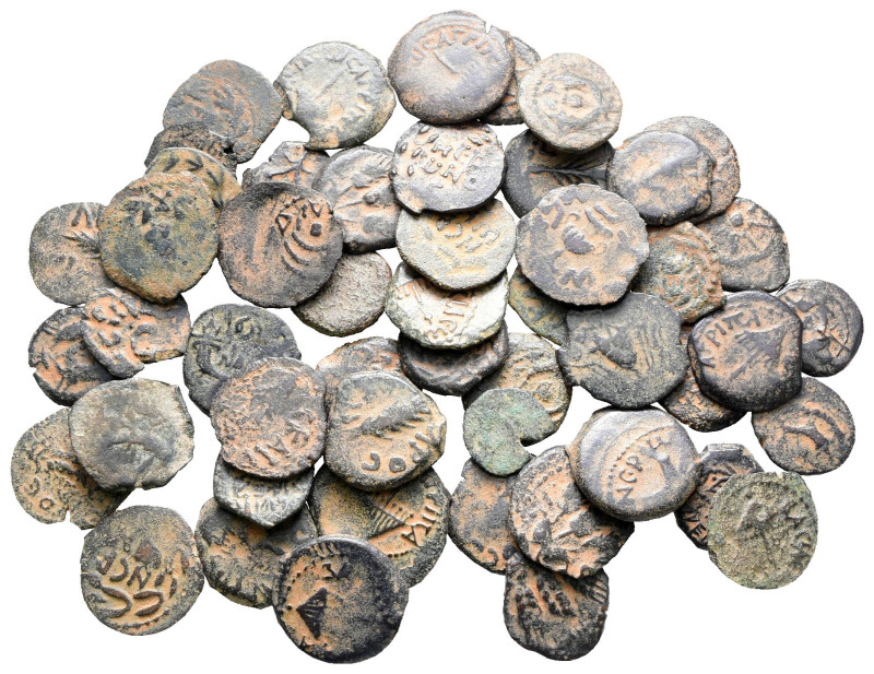 Lot of ca. 50 judaean prutah / SOLD AS SEEN, NO RETURN!

Very Fine