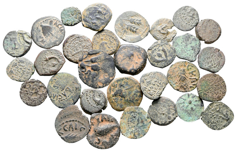 Lot of ca. 30 judaean prutah / SOLD AS SEEN, NO RETURN!

Very Fine